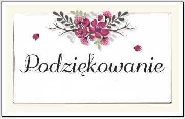 Podziękowanie