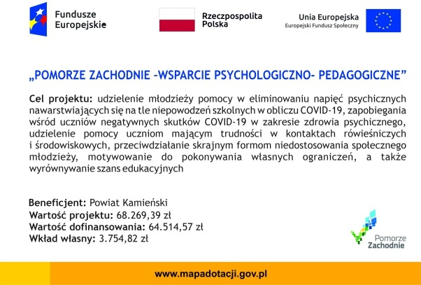 Podsumowanie 12 miesięcy realizacji projektu „Pomorze Zachodnie – Bezpieczna Edukacja”