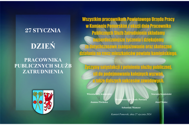 Życzenia z Okazji Dnia Pracownika Publicznych Służb Zatrudnienia