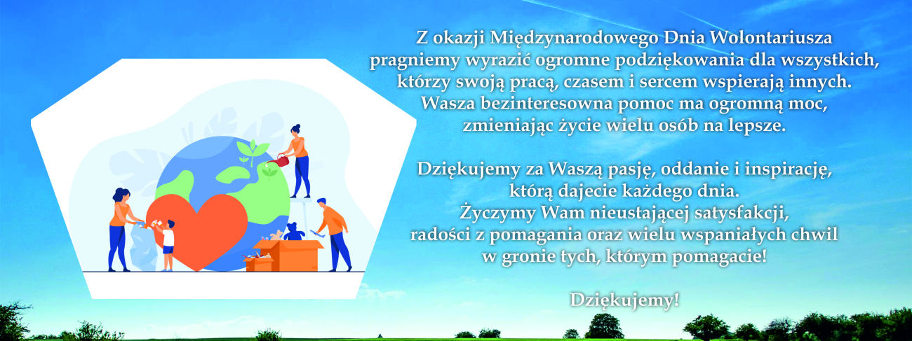 Życzenia z Okazji Międzynarodowego Dnia Wolontariusza